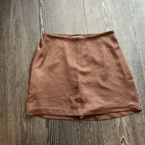 NWOT A&F Satin Slinky Mini Skort